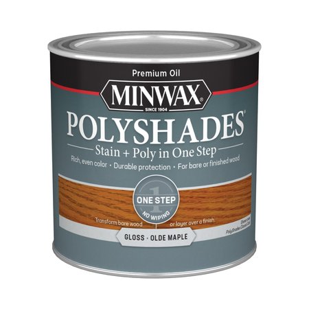 Polyshades Minwax  Semi-Transparent Gloss Olde Maple Oil-Based Polyurethane Stain and Polyurethane Fi 214304444
